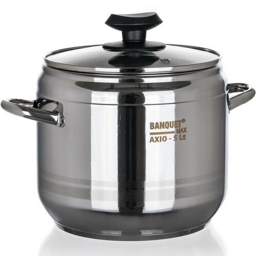 Banquet Tlakový hrniec AXIO so sklenenou pokrievkou 5 l