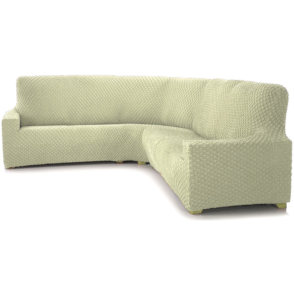 Forbyt Multielastický poťah na rohovú sedaciu súpravu Contra krémová, 340 - 540 cm