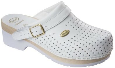 Scholl CLOG S/COMF - Gesundheitshausschuhe PROFESSIONAL Größe 39, weiß