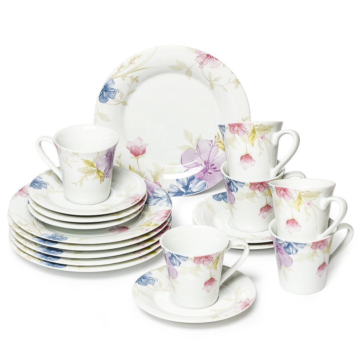 TILIA Čajová a kávová jídelní souprava z porcelánu 18dílná, MÄSER