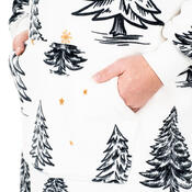 4Home Sweatshirt Lammfelloptik Mikroplüsch Frosted Trees, Uni L – für Herren