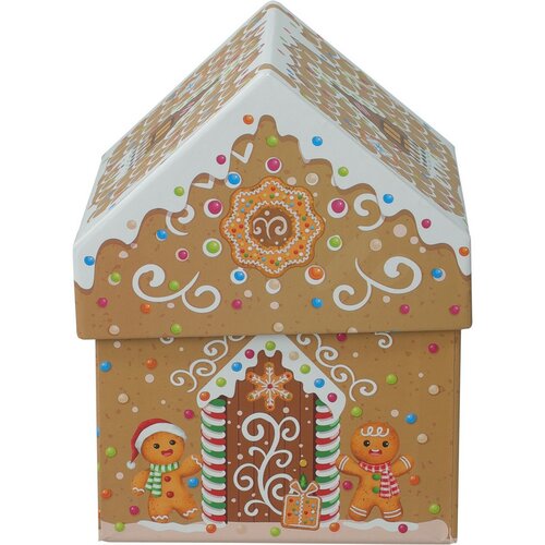 Set mit Weihnachtsgeschenkboxen „Cookie Houses“, beige, 2 Stück