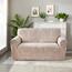 4Home Spannbezug für Sofa Abstrakt beige, 190-230 cm + gratis Kissenbezug
