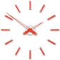 Future Time FT9600RD Modular red Designerski zegar naklejany, śr. 60 cm