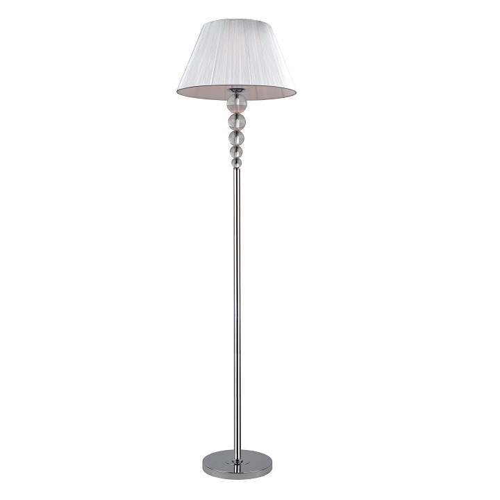 Tempo Kondela Stojaca lampa Cindy 13, strieborná