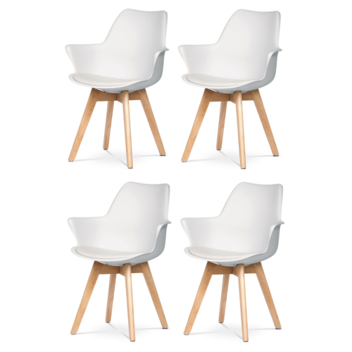 Set de scaune de sufragerie CT-771 WT, 4 buc.