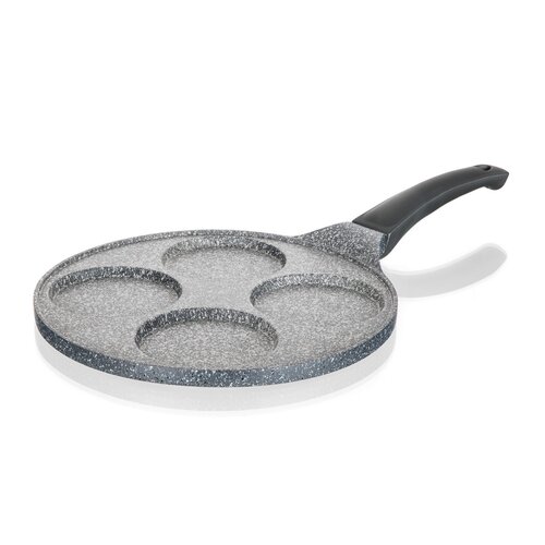 Banquet Pfanne für 4 Hefepfannkuchen mit Antihaft-Oberfläche Granite Grey, Durchmesser 26 cm