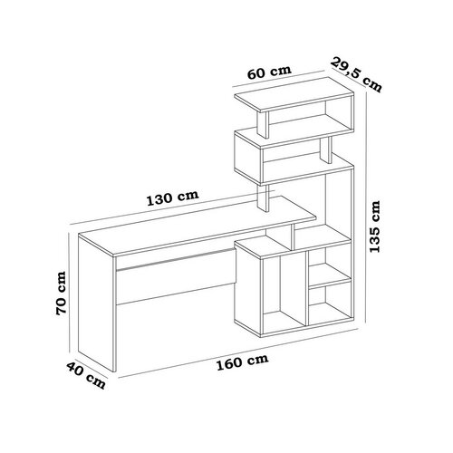 Schreibtisch Next White