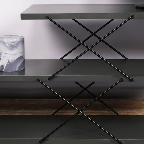 TV stolík Zigzag Anthracite
