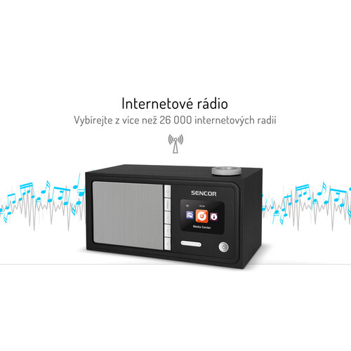 Sencor 5000WDB internetes rádió