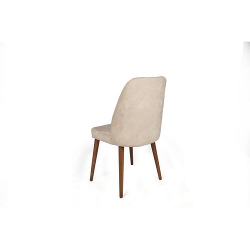 Sada jídelních židlí Dallas Beige and Walnut, 2 ks