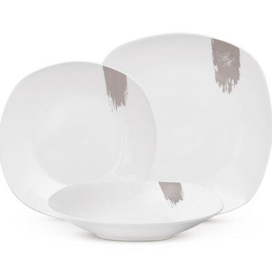 BerlingerHaus 18-dielna súprava tanierov Taupe, biela-sivá