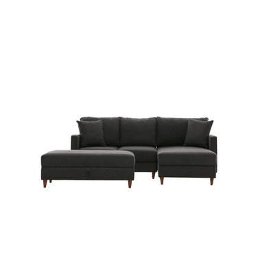 Sofa narożna Eva Prawa Antracyt