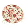 Bellatex Sedák Berta kulatý hladký Pivoňka růžová,zelená, průměr 40 cm