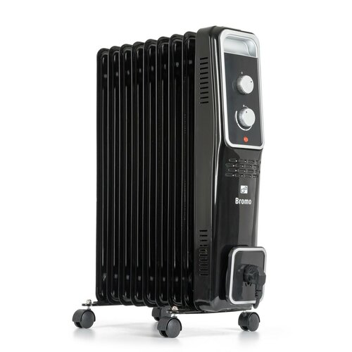 G21 Olejový radiátor Bromo, 9 žeber, 2000 W, černá