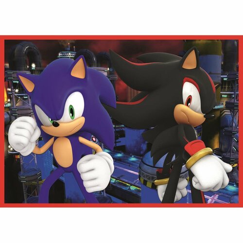 Trefl Puzzle Sonic Avanturistična vožnja, 4v1 (35,48, 54, 70 kosov)
