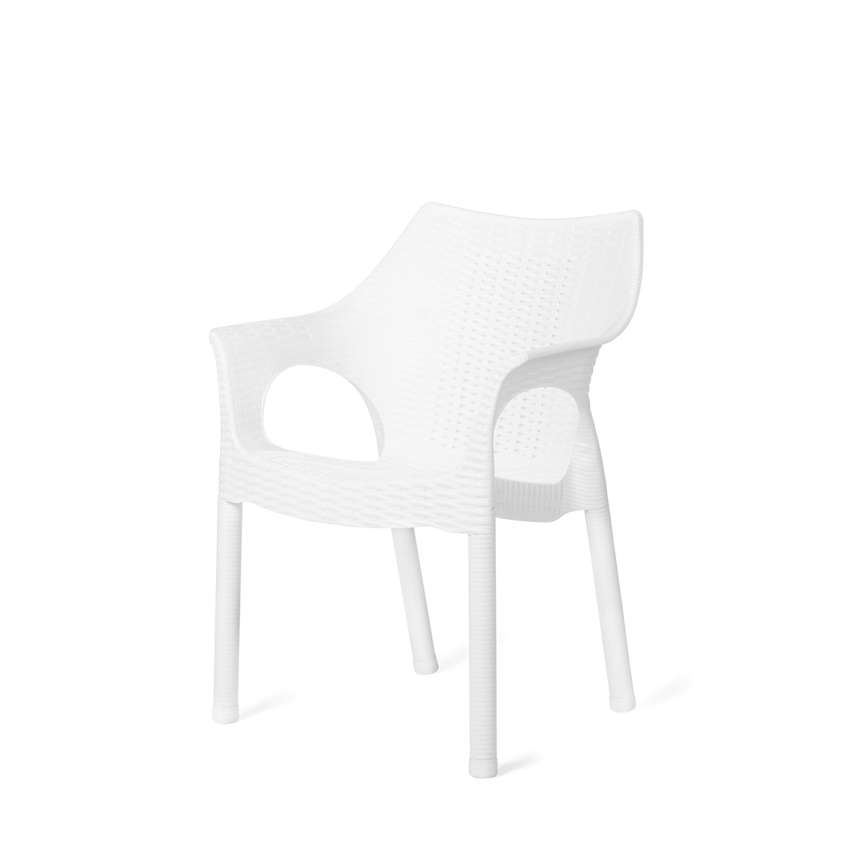 Fotel rattanowy Cambridge Snow 61 x 54 x 80 cm
