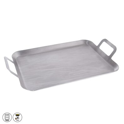 Orion Grillplatte 43 x 25 x 1,5 cm, Edelstahl