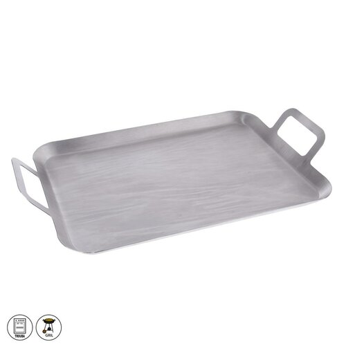 Orion Grillplatte 43 x 25 x 1,5 cm, Edelstahl