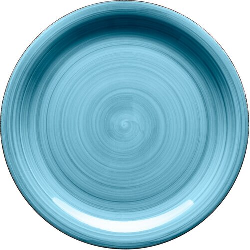 Mäser Keramischer flacher Teller Bel Tempo 27 cm, Blau