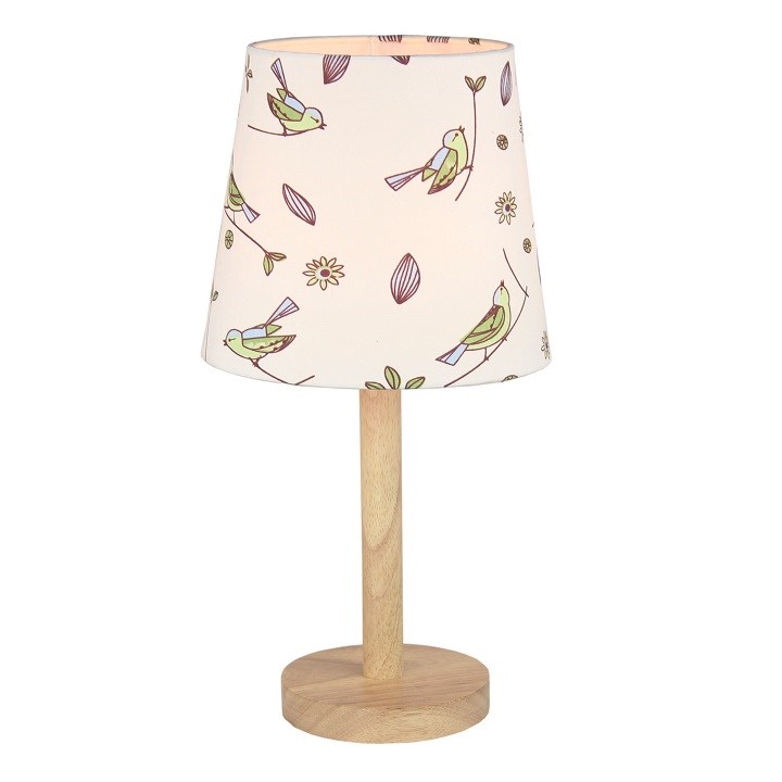 Tempo Kondela Stolná lampa Qenny 7, vtáčiky
