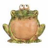 Ceramiczna dekoracja ogrodowa Urocza żaba, 13 x 10