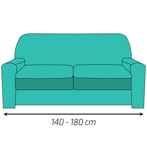 4Home Pokrowiec multielastyczny na sofę, brązowy Elegant, 140 - 180 cm