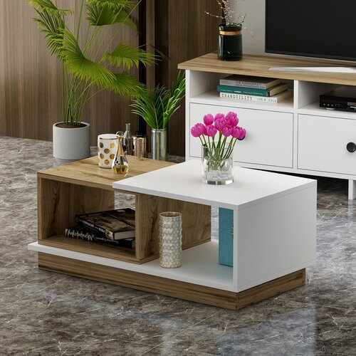 Stolik konferencyjny Viana White and Oak