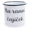 Smaltovaný hrnek "Na ranní čajíček", 1 l