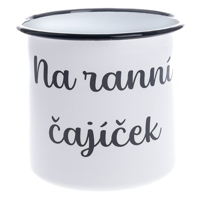 Emailirajen vrč "Za jutranji čaj", 1 l