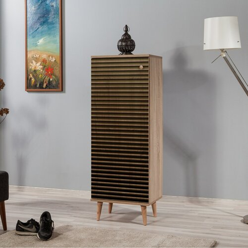 Skrinka na topánky Mega Sonoma Oak Stripes