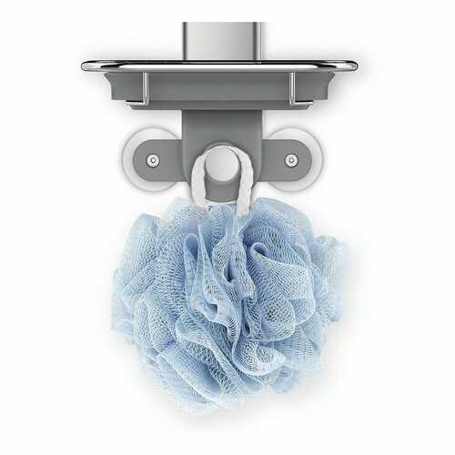 Simplehuman Regulowany uchwyt na drzwi prysznicowe z półkami