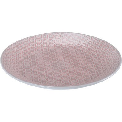 Sea kerámia lapos tányér, 27 cm, rózsaszín
