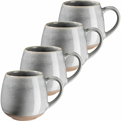 Mäser Set de 4 căni mari AQUATA – 500 ml, gri