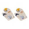 Bellatex Küchenhandschuh Katze, beige, 28 x 18 cm, 2 Stück