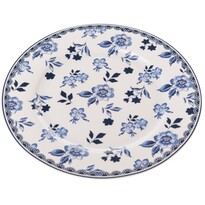 Floral porcelán tányér, 19,5 cm
