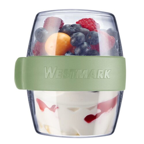Westmark Двосекційний контейнер для їжі MAXI, 700 мл, м'ятно-зелений