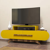 Televizní stolek Rose Walnut Yellow