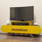TV stolík Rose Walnut Yellow