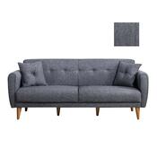 Ausziehbare Couch Aria Dark Grey