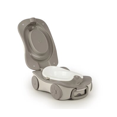 Dolu Potovalni otroški nočni lonček, prenosni,bež, 18,5 x 35,5 x 23 cm