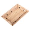 Holztablett Star natur, 18 x 3,5 x 12 cm