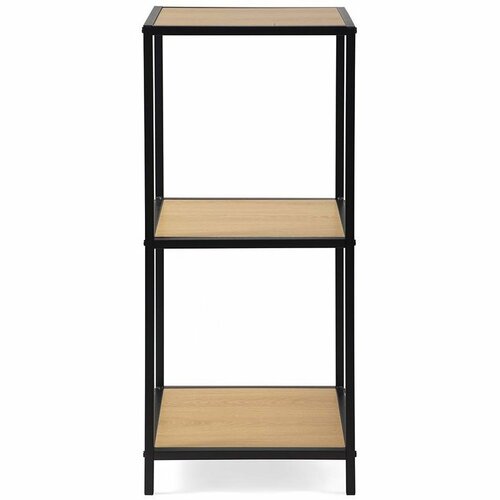 Kovový regál LOFTY Tower 3 OAK, 83 x 35 cm