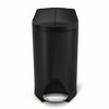 Simplehuman Вузький педальний кошик 10 л, чорний