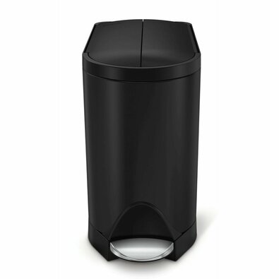 Simplehuman Вузький педальний кошик 10 л, чорний