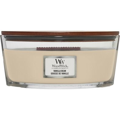 Woodwick Vonná svíčka loď Vanilla Bean, 453 g