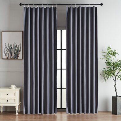 Draperie blackout 4Home Dublin gri, 150 x 250 cm