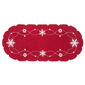 Vánoční ubrus Vánoční hvězda červená, 40 x 90 cm