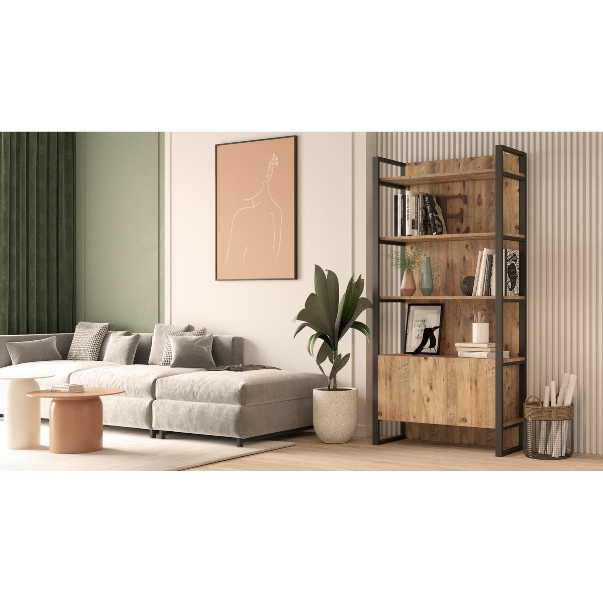 Regál Muge Atlantic Pine