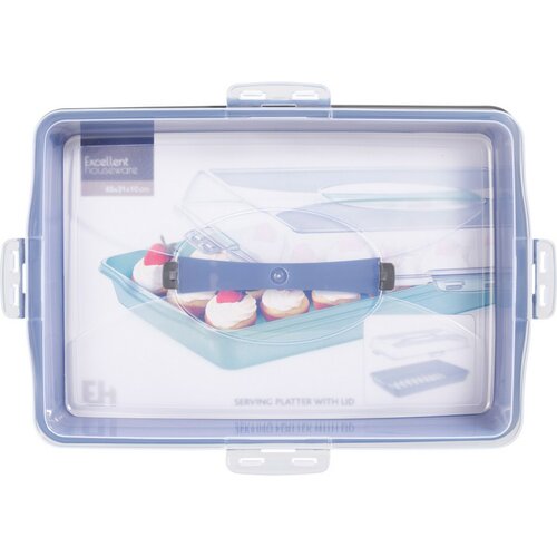Tavă de servire cu capac EH 44 x 31 x 10 cm, alb